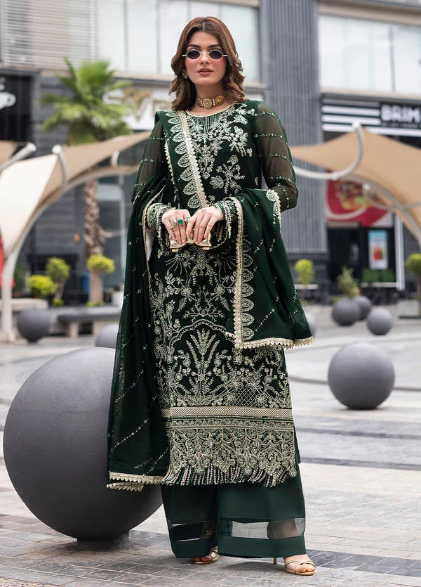 At First Glance by Sahane Pret Embroidered Chiffon 3 Piece Suit CT 25004 Everyn - Festive Collection