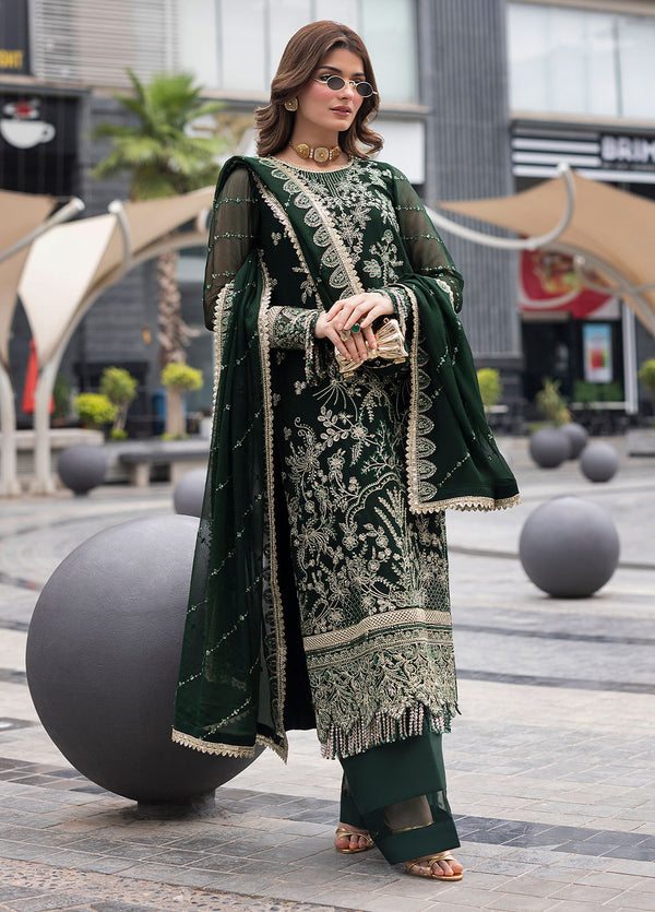 At First Glance by Sahane Pret Embroidered Chiffon 3 Piece Suit CT 25004 Everyn - Festive Collection