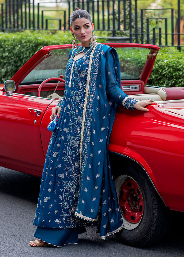 At First Glance by Sahane RTW Embroidered Chiffon 3 Piece Suit CT 25008P Breeze - Festive Collection