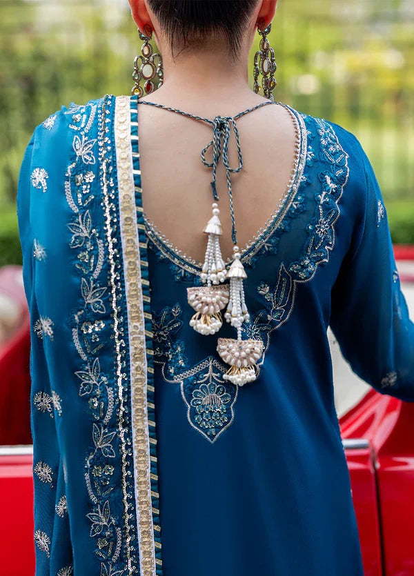 At First Glance by Sahane RTW Embroidered Chiffon 3 Piece Suit CT 25008P Breeze - Festive Collection