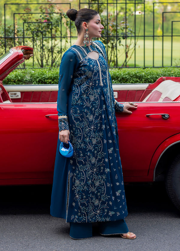 At First Glance by Sahane RTW Embroidered Chiffon 3 Piece Suit CT 25008P Breeze - Festive Collection