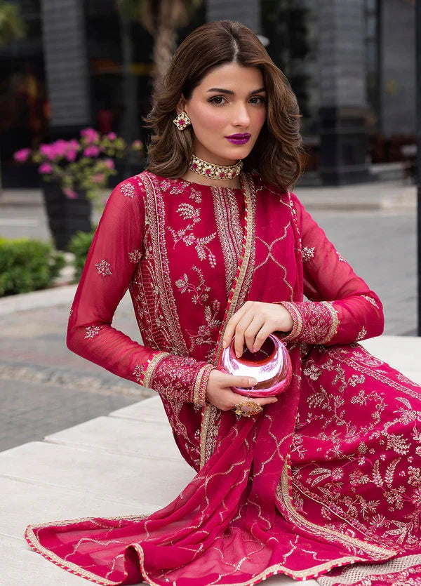 Sahane Ready To Wear Chiffon 3 Piece Suit Ct 25003 Dousee Pret - Formals Collection