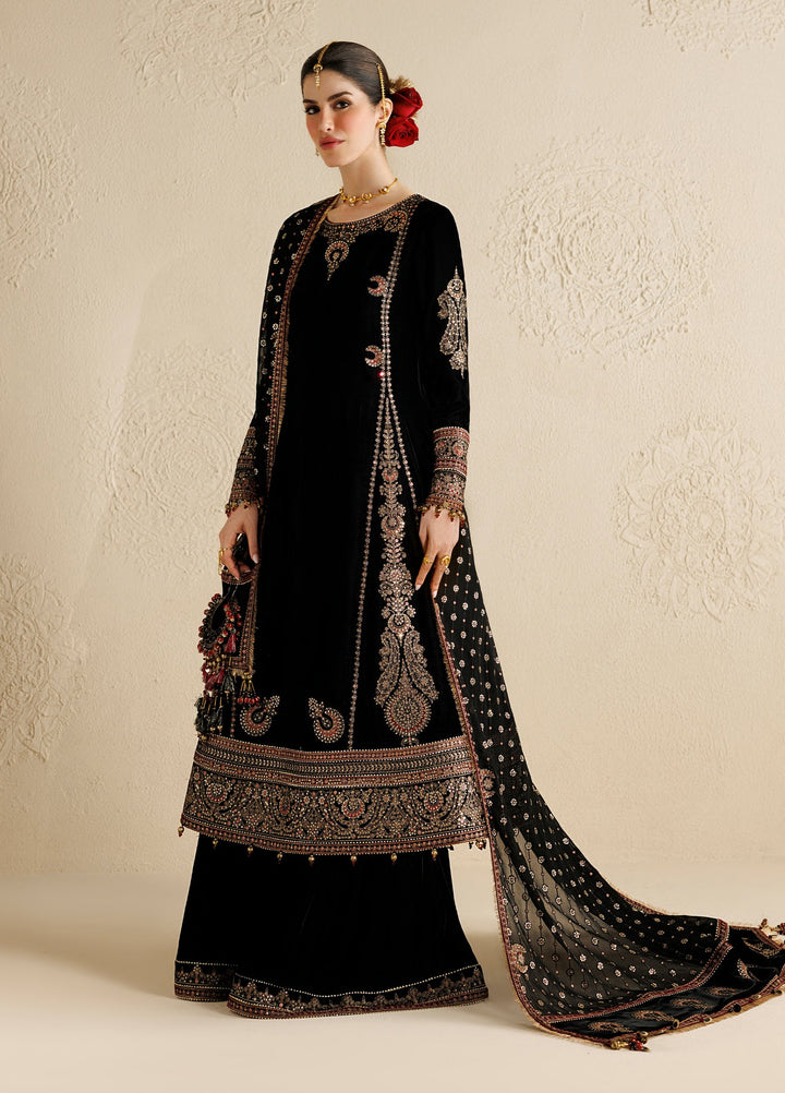Chandni by Jazmin Unstitched Embroidered Velvet 3 Piece Suit JZ26UVC MEHARBANO CVF-26-D01 - Wedding Collection