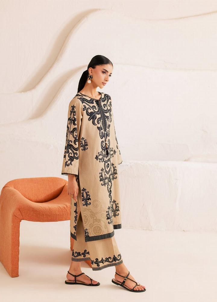 Day Dream by Rashid Textiles RTW Printed Lawn 2 Piece Suit RT26RDD Cafe Noir - Casual Collection