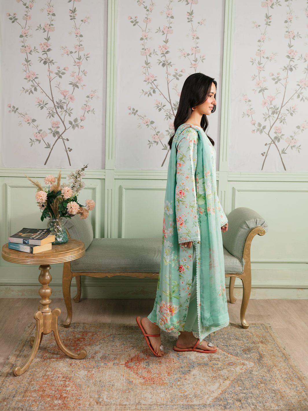 The Meetup by Yards Unstitched Embroidered Lawn 3 Piece Suit Calm Presence Casual Collection