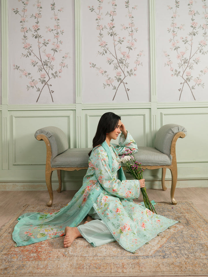 The Meetup by Yards Unstitched Embroidered Lawn 3 Piece Suit Calm Presence Casual Collection