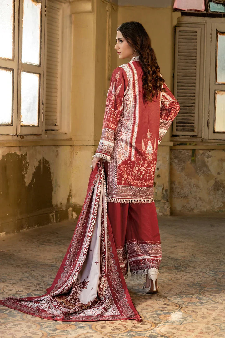 Dhaga Women Pret Printed Herringbone 3 Piece Suit Celementine FW25DSE706 - Winter Collection