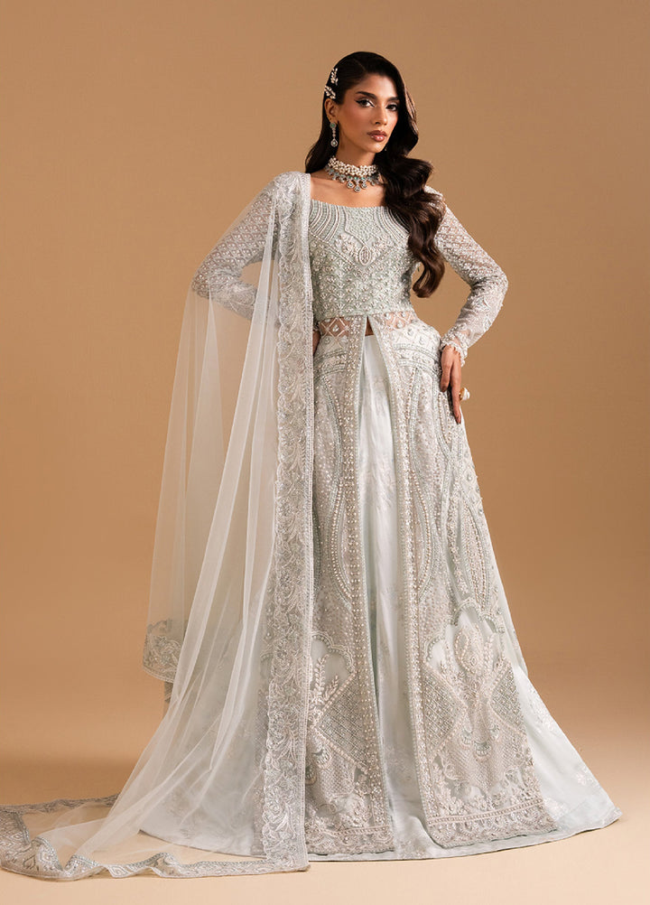 Afsanay by Zariya Luxury Embroidered Unstitched Chiffon 3 Piece Suits ZRY25LF D1 ZB50031 - Festive Collection