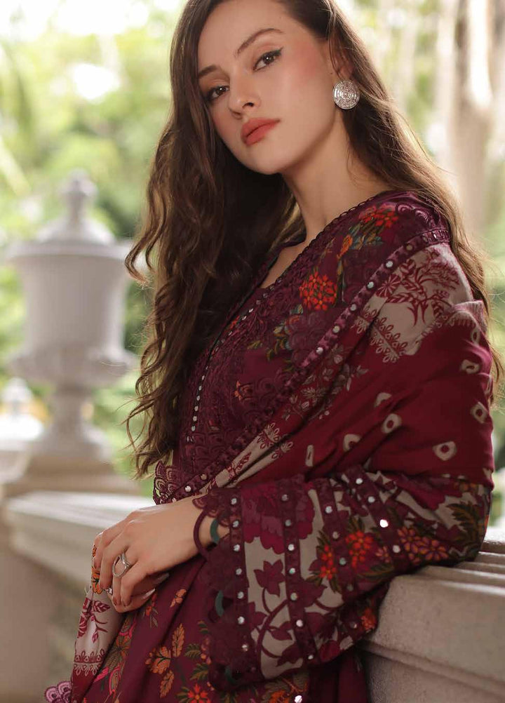 Combination by Charizma Unstitched Embroidered Linen 3 Piece Suit CHR26ULC CCW7-22 - Casual Collection