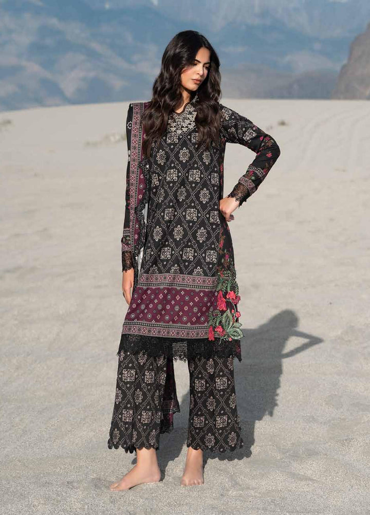 Combination by Charizma Unstitched Embroidered Linen 3 Piece Suit CHR26ULC CCW7-23 - Casual Collection