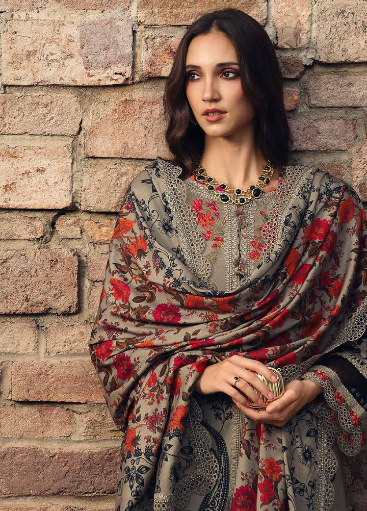 Combination by Charizma Unstitched Embroidered Linen 3 Piece Suit CHR26ULC CCW7-24 - Casual Collection