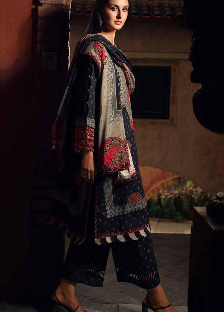 Combination by Charizma Unstitched Embroidered Linen 3 Piece Suit CHR26ULC CCW7-25 - Casual Collection