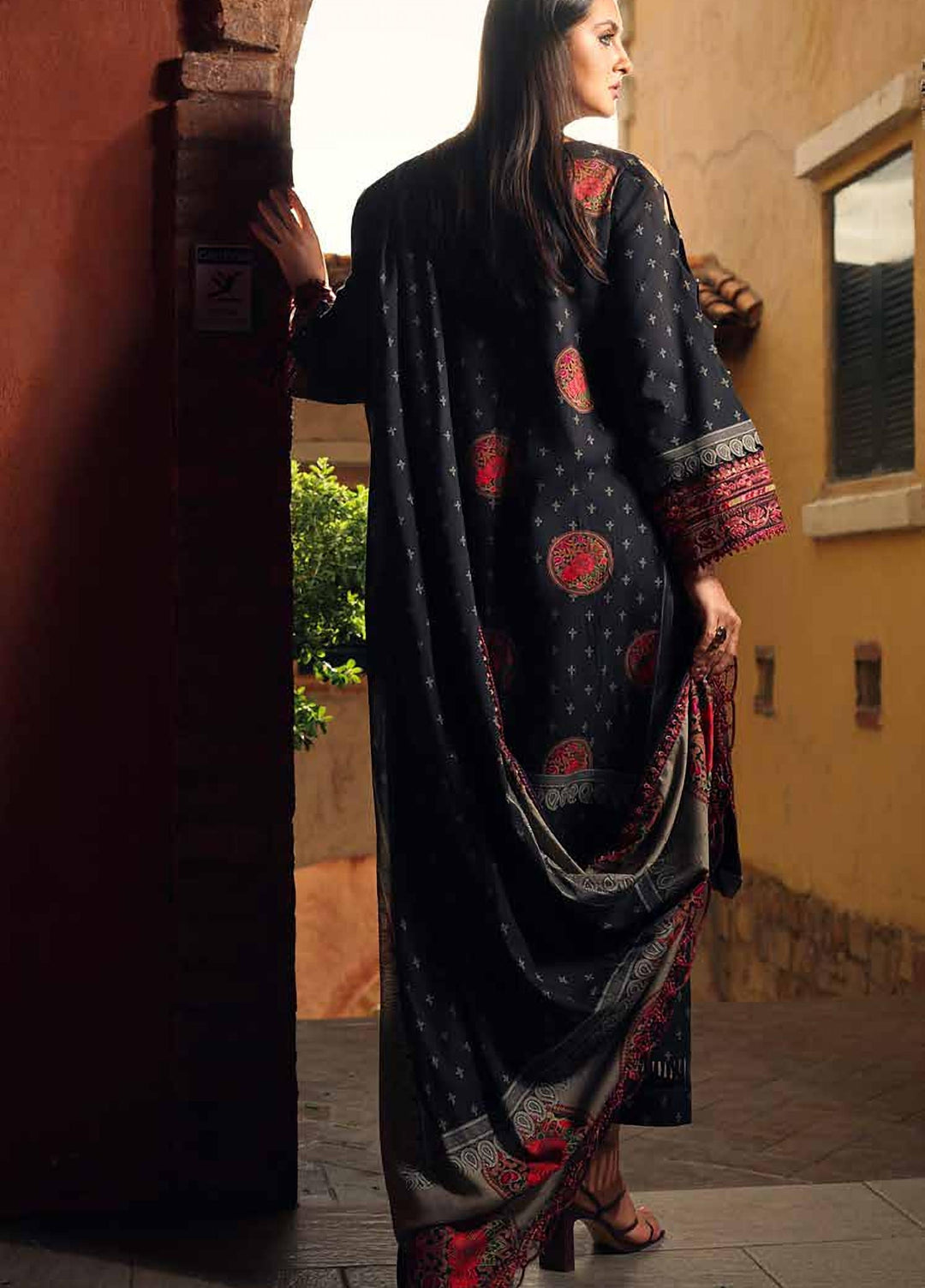 Combination by Charizma Unstitched Embroidered Linen 3 Piece Suit CHR26ULC CCW7-25 - Casual Collection