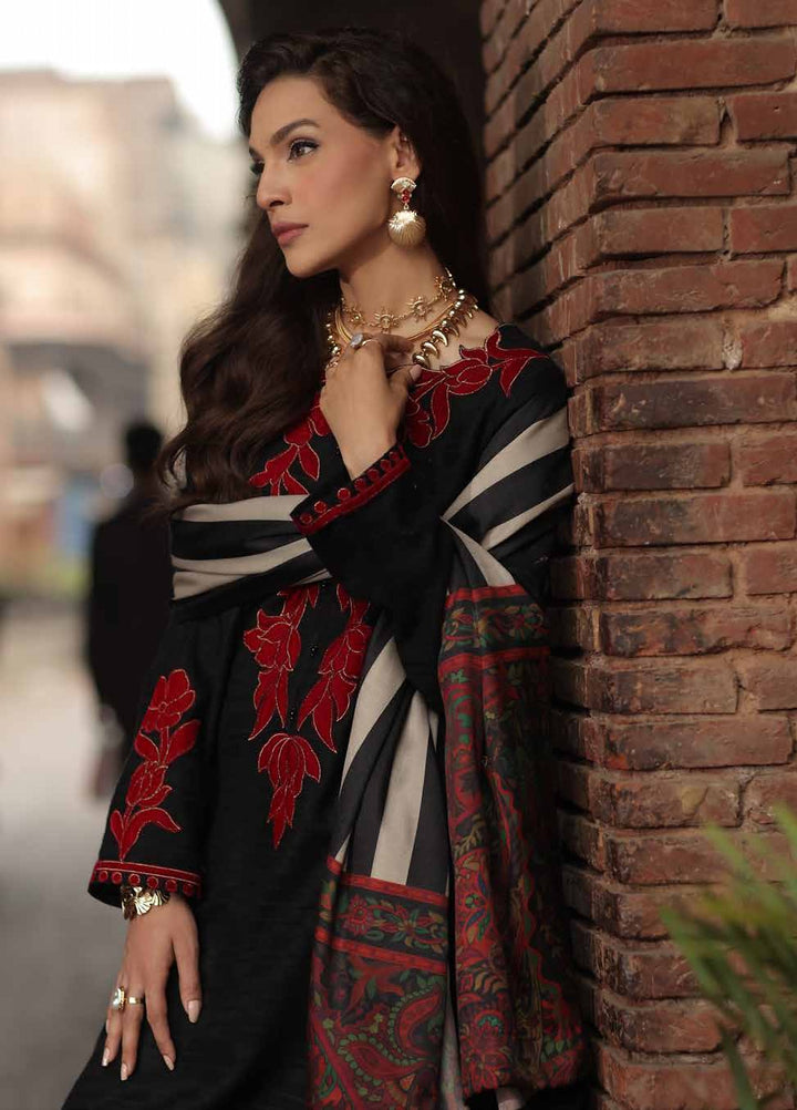Signature by Charizma Unstitched Embroidered Leather Peach 3 Piece Suit CHR26USL CSL6-01 - Winter Collection