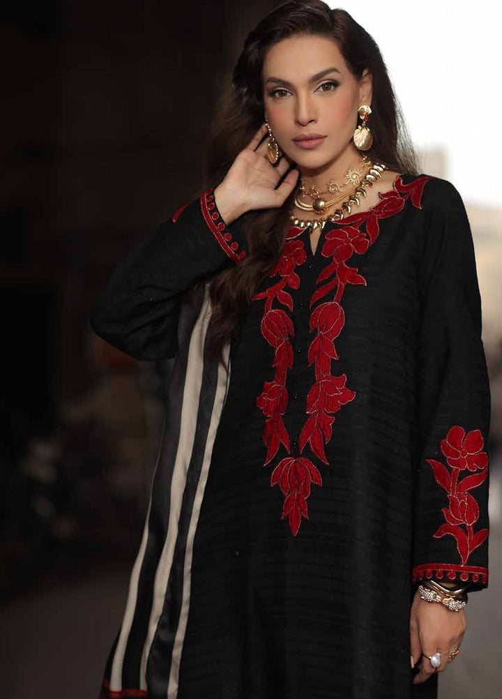 Signature by Charizma Unstitched Embroidered Leather Peach 3 Piece Suit CHR26USL CSL6-01 - Winter Collection