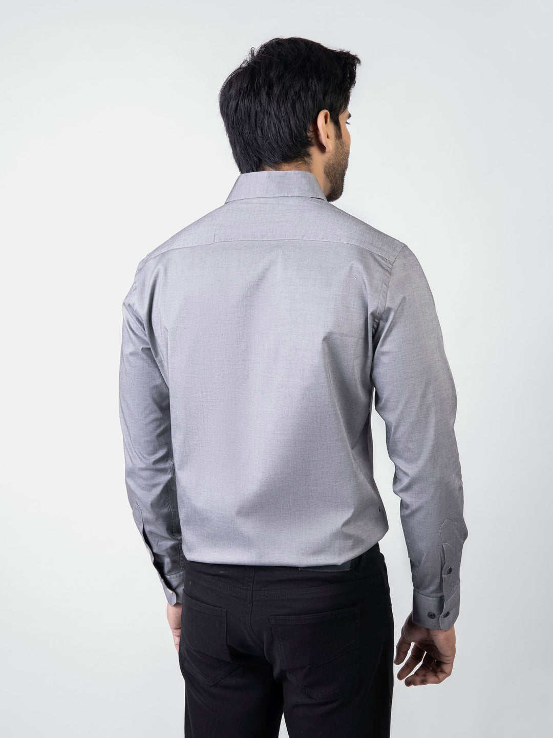 Brumano Ready To Wear Shirts Men 1 Piece Cotton Classic Grey Formal Shirt 0-31-025-3360 - Summer Collection
