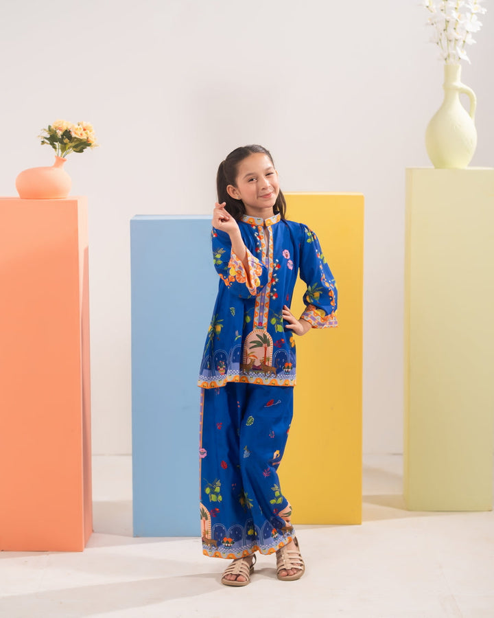 Sprinkles Girls RTW Printed Cambric 2 Piece Suit Color Craft - Casual Collection