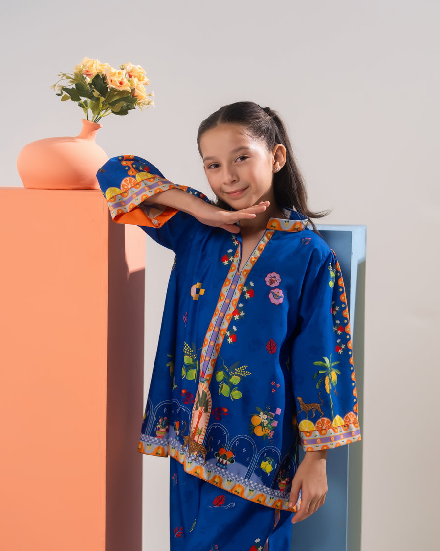 Sprinkles Girls RTW Printed Cambric 2 Piece Suit Color Craft - Casual Collection