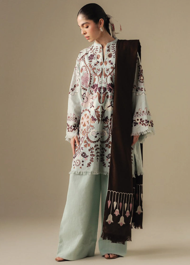 Coco by Zara Shahjahan Unstitched Winter Khaddar Embroidered Suits 3 Piece CZS25WU D-07 A Breeze - Winter Collection