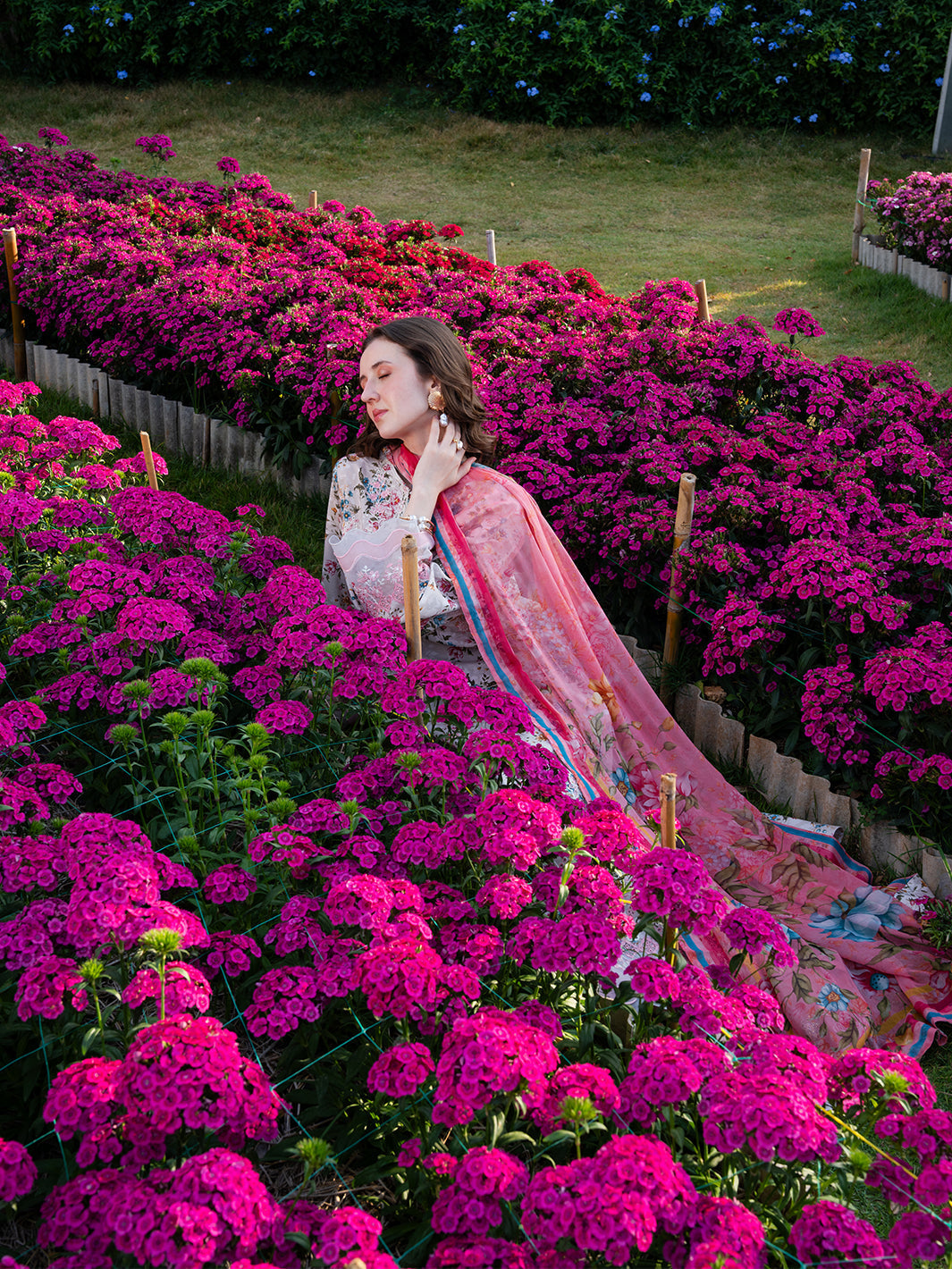 The Scent Of Summers by Yards Unstitched Embroidered Lawn 3 Piece Suit Coral Gardenia Casual Collection