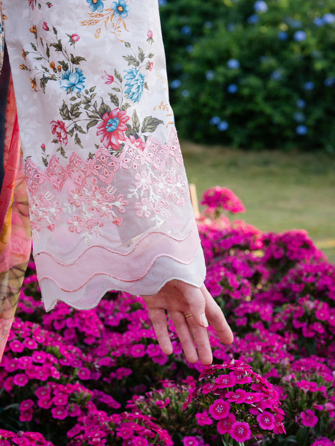 The Scent Of Summers by Yards Unstitched Embroidered Lawn 3 Piece Suit Coral Gardenia Casual Collection