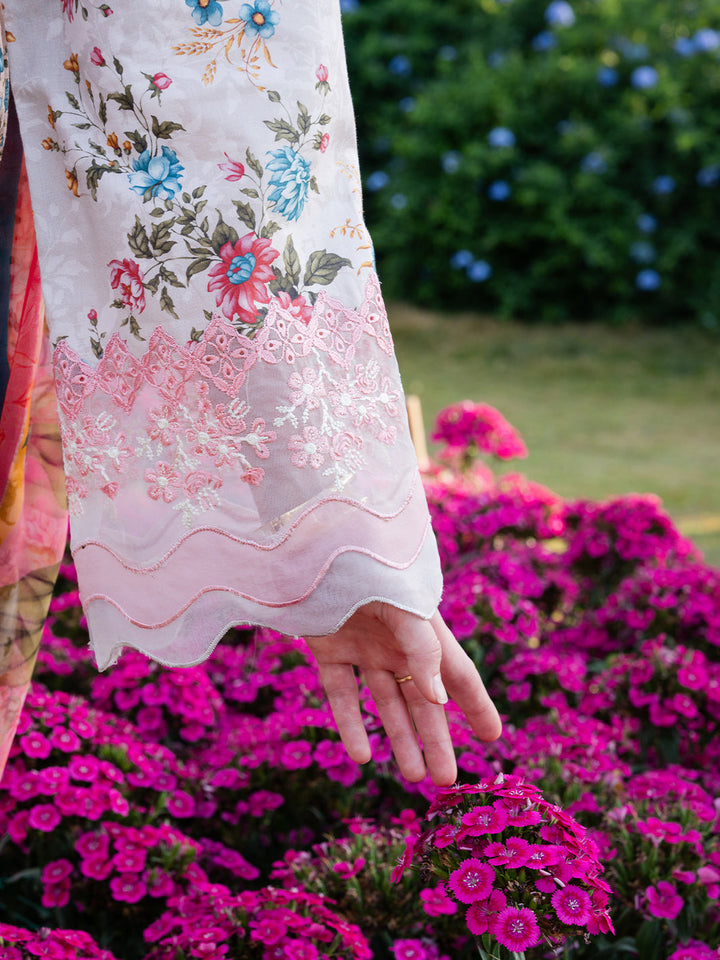 The Scent Of Summers by Yards Unstitched Embroidered Lawn 3 Piece Suit Coral Gardenia Casual Collection