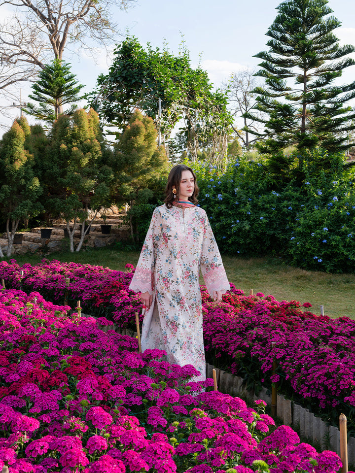 The Scent Of Summers by Yards Unstitched Embroidered Lawn 3 Piece Suit Coral Gardenia Casual Collection