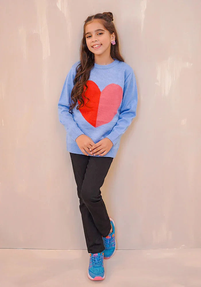 Ochre RTW Solids Cotton Sweater Girls 1 Piece OWSG-05 - Winter Collection