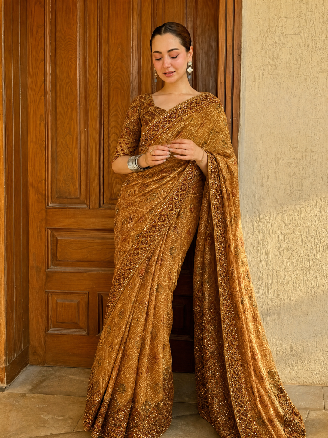 The Sari Edit by Aik Atelier Unstitched Silk Luxury Embroidered Saree AIK25SE Look-04 - Formals Collection