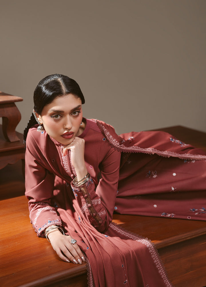 Cross Stitch Unstitched Embroidered Khaddar 3 Piece Suit CS25UW Amber Tapestry - Winter Collection