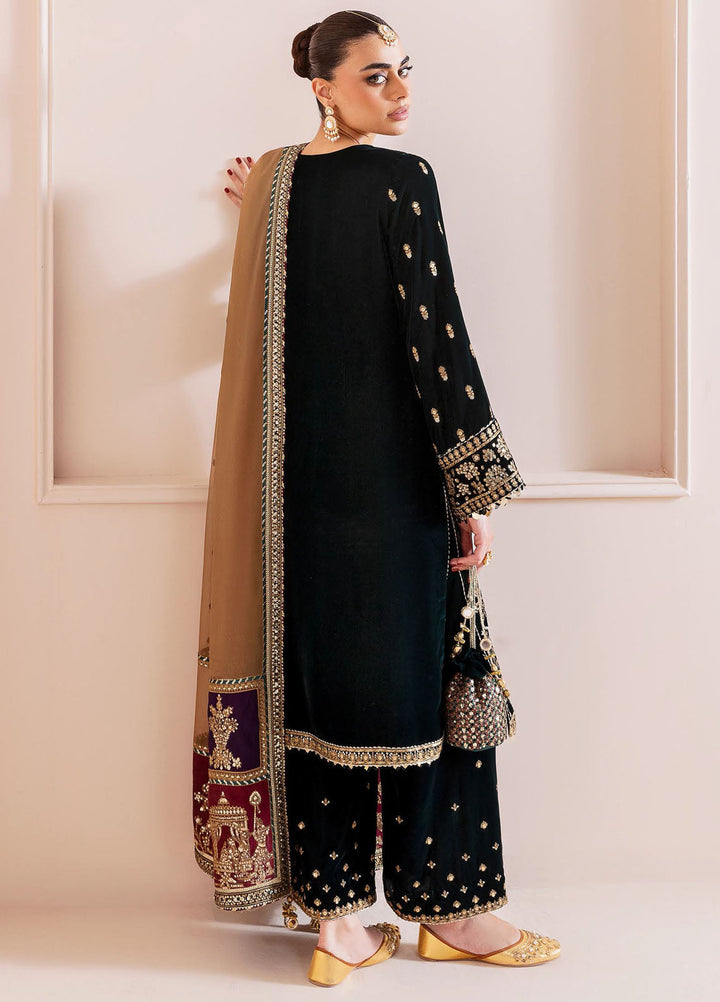 Jazmin Embroidered Velvet Suits Unstitched 3 Piece JZ25CU Cvf D-01 Raani - Formals Collection