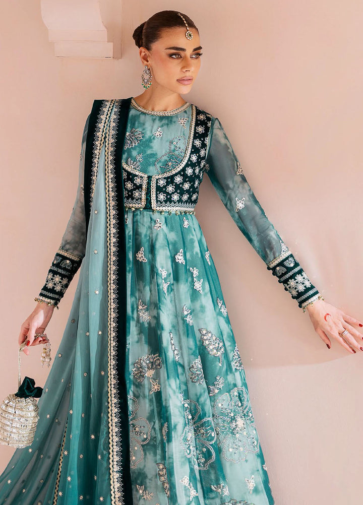 Jazmin Embroidered Velvet Suits Unstitched 3 Piece JZ25CU Cvf D-06 Neelam - Formals Collection