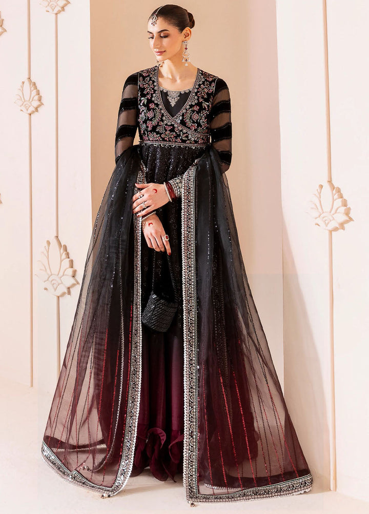 Jazmin Embroidered Velvet Suits Unstitched 3 Piece JZ25CU Cvf D-10 Laila - Formals Collection