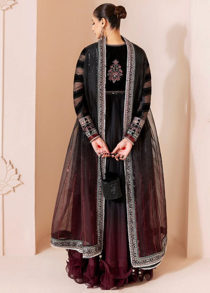 Jazmin Embroidered Velvet Suits Unstitched 3 Piece JZ25CU Cvf D-10 Laila - Formals Collection