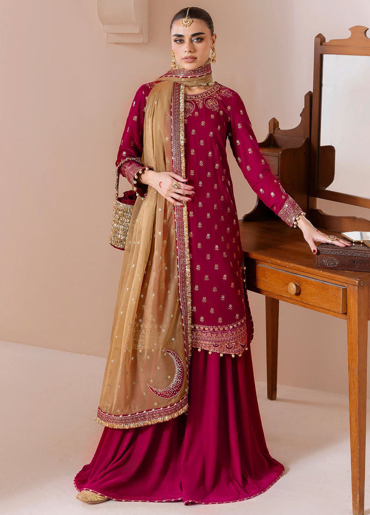Jazmin Embroidered Velvet Suits Unstitched 3 Piece JZ25CU Cvf D-11 Shireen - Formals Collection