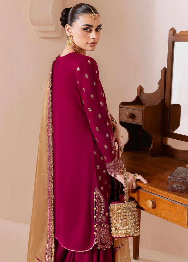 Jazmin Embroidered Velvet Suits Unstitched 3 Piece JZ25CU Cvf D-11 Shireen - Formals Collection
