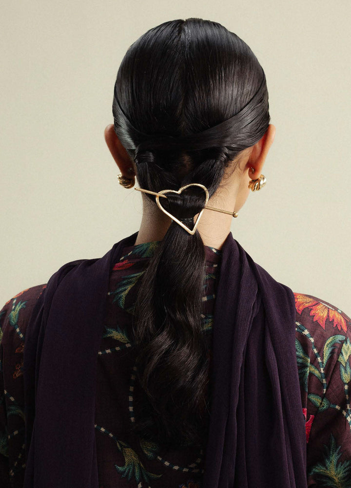 Coco by Zara Shahjahan Printed Slub Cotton Suits Unstitched 3 Piece CZS25PU D-01 A Meadow - Winter Collection