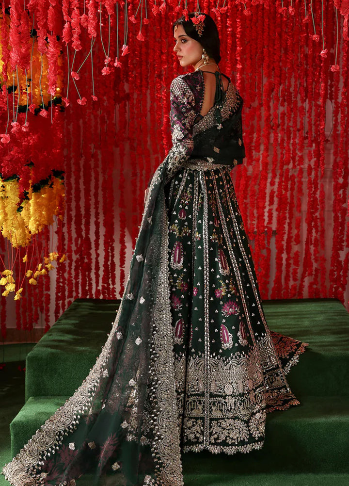 Afrozeh Embroidered Organza Suits Unstitched 3 Piece AF25SA D-01 Shonglam - Wedding Collection