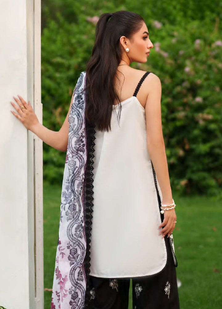 Eden by Asifa Nabeel Embroidered Cambric Suits Unstitched 3 Piece AN25ED D-02 Pearl Whisper - Winter Collection