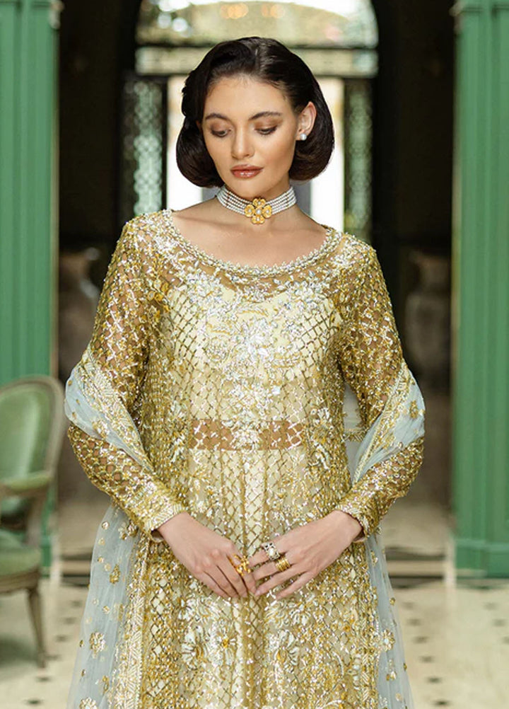 Inception by Mushq Embroidered Organza Suits Unstitched 4 Piece MQ25IW D-03 Only You - Wedding Collection