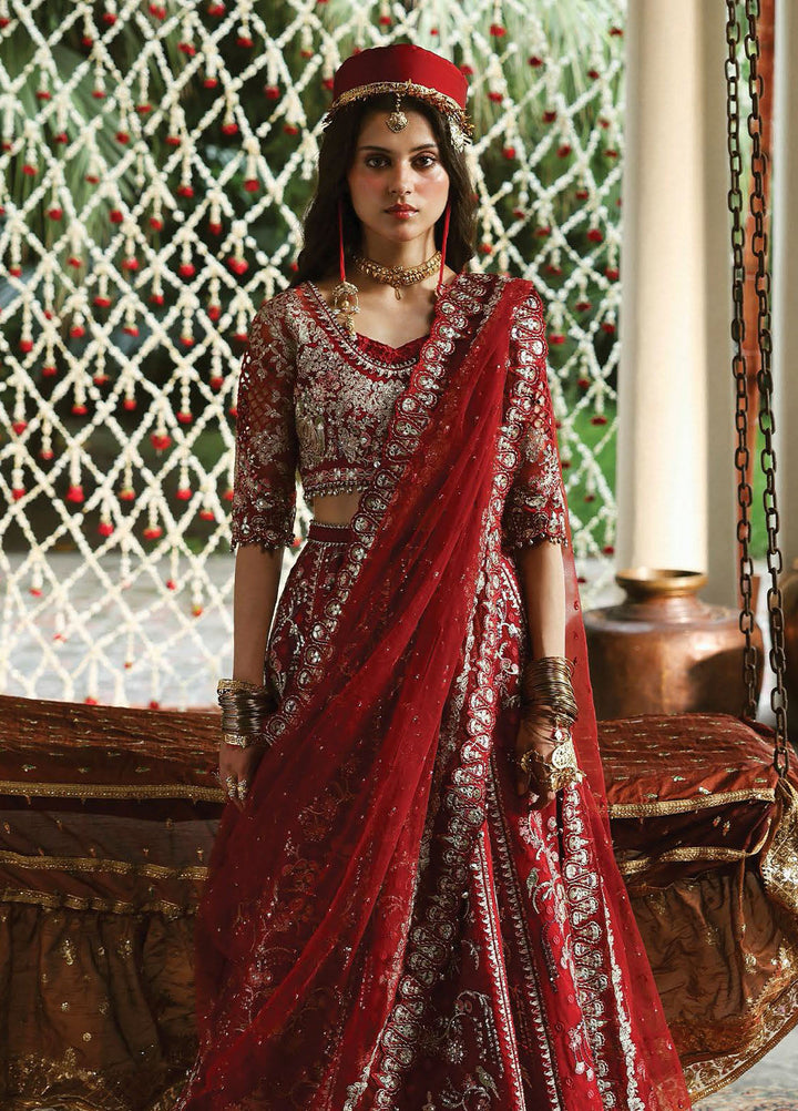 Afrozeh Embroidered Organza Suits Unstitched 3 Piece AF25SA D-03 Sheen - Wedding Collection