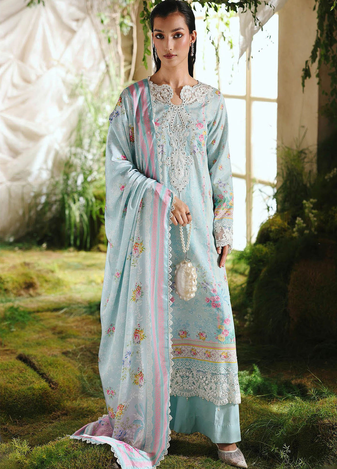 Silah by RajBari Embroidered Raw Silk Suits Unstitched 3 Piece RB25SE D-04 - Festive Collection