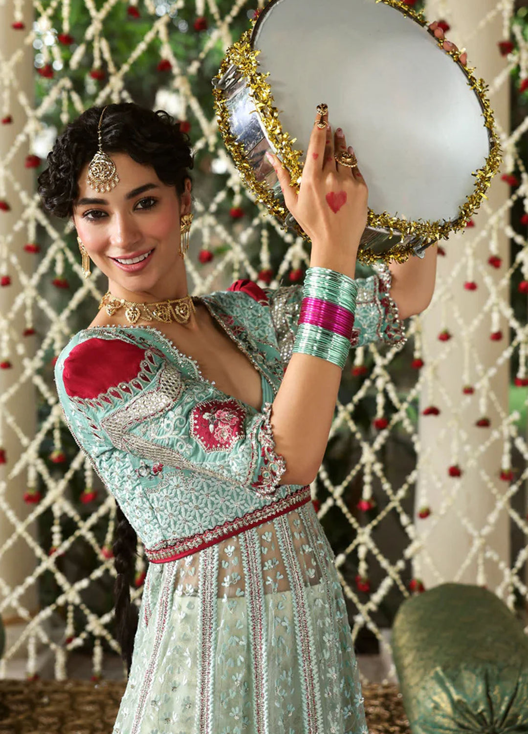 Afrozeh Embroidered Raw Silk Suits Unstitched 3 Piece AF25SA D-05 Zanzar - Wedding Collection