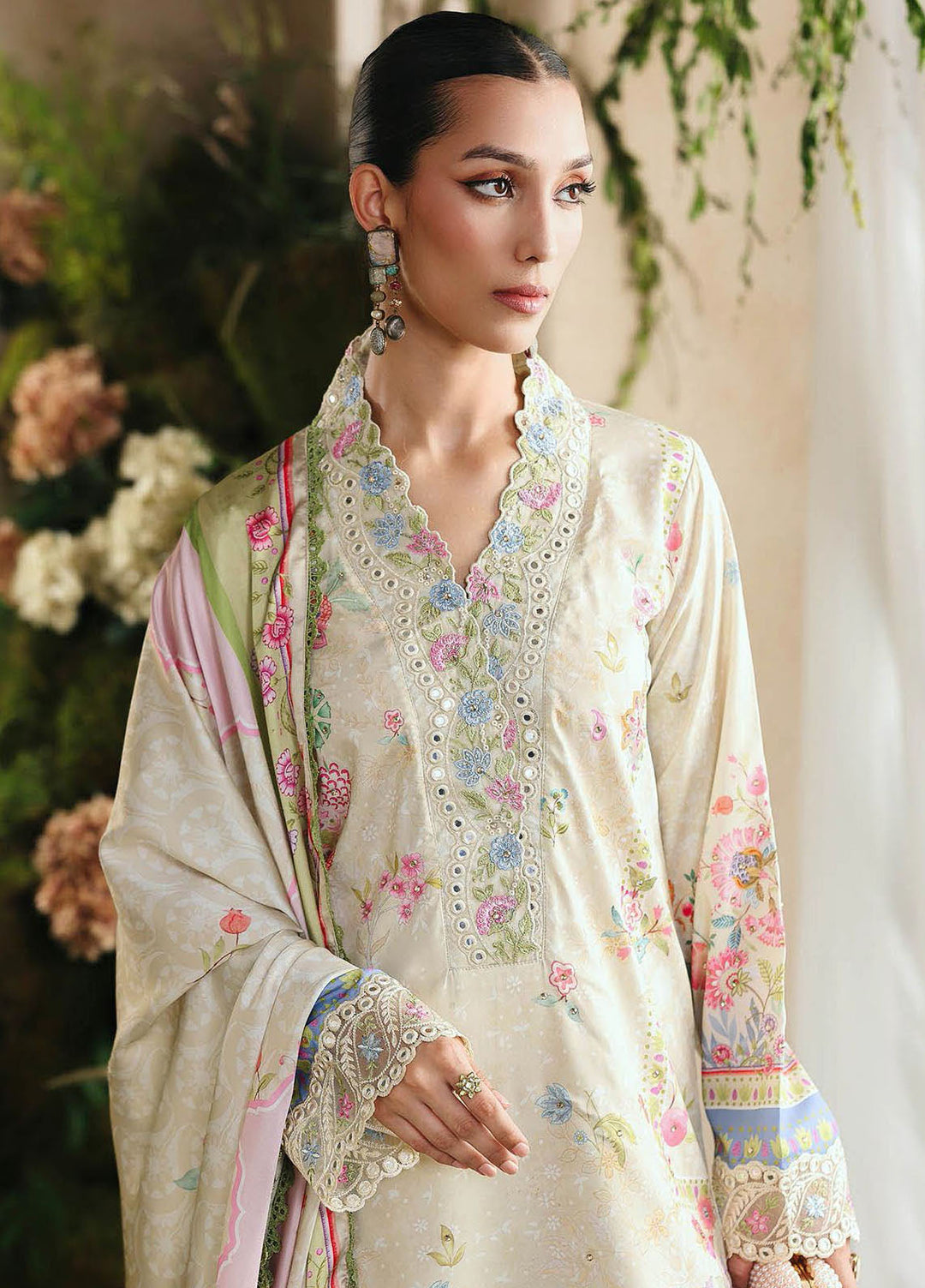Silah by RajBari Embroidered Raw Silk Suits Unstitched 3 Piece RB25SE D-06 - Festive Collection