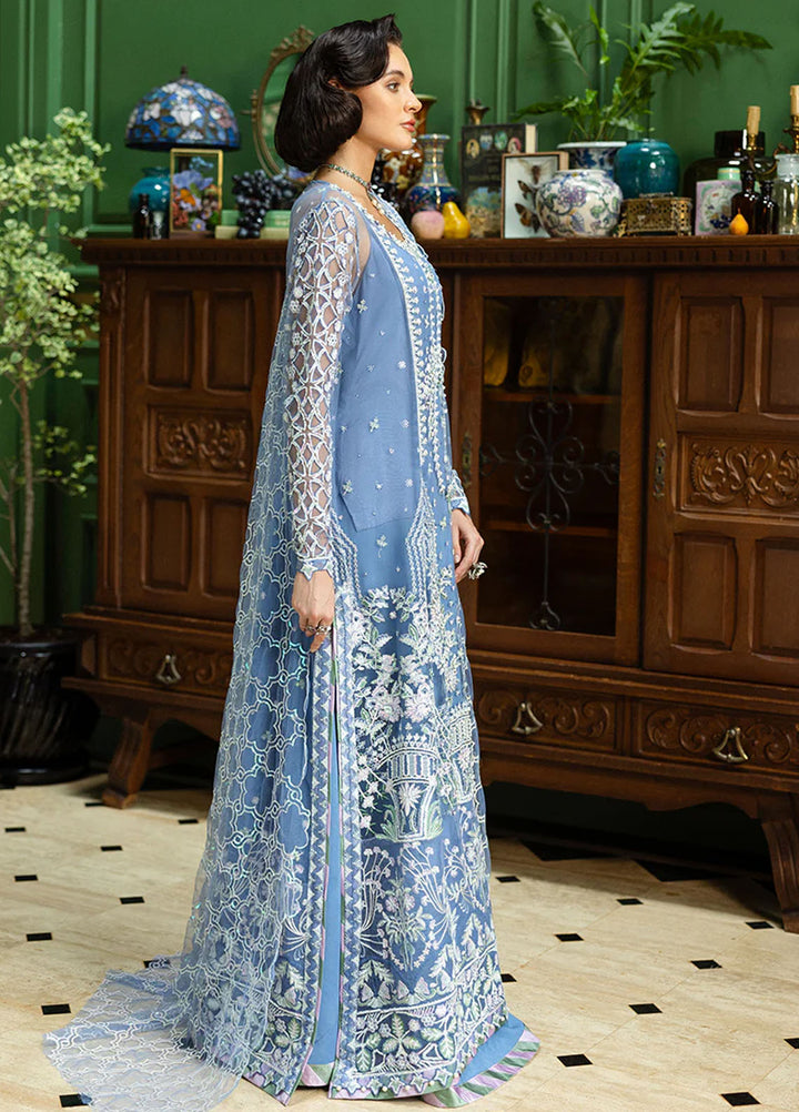 Inception by Mushq Embroidered Net Suits Unstitched 4 Piece MQ25IW D-08 Before The Rain - Wedding Collection