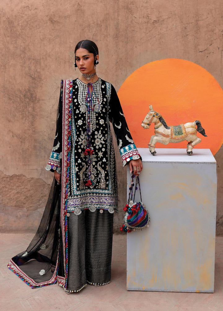 Neoma by Republic WomensWear Unstitched Embroidered Rawsilk 3 Piece Suit RW26UNW D-08 ZEVAR - Wedding Collection