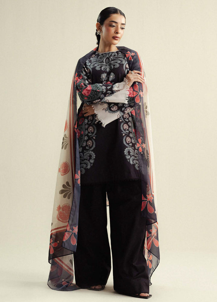 Coco by Zara Shahjahan Printed Cambric Suits Unstitched 3 Piece CZS25PU D-09 B Sol - Winter Collection