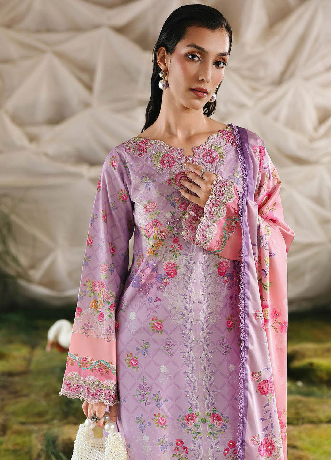 Silah by RajBari Embroidered Raw Silk Suits Unstitched 3 Piece RB25SE D-09 - Festive Collection