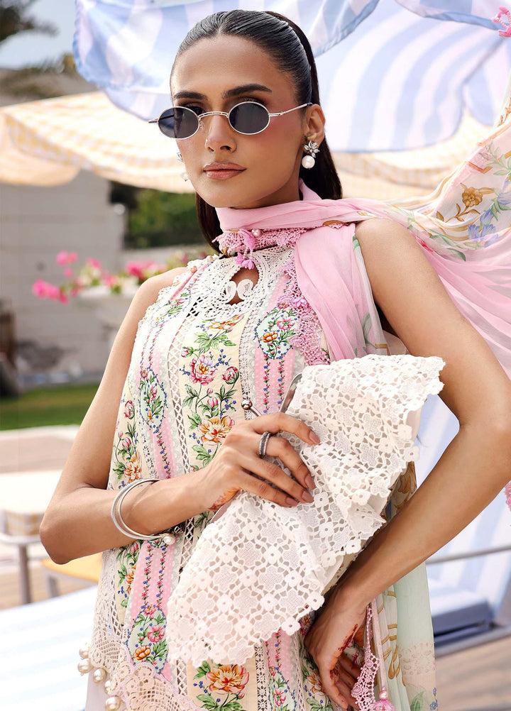 M Prints by Maria B Unstitched Printed Lawn 3 Piece Suit MB26UME 10A - Eid Collection