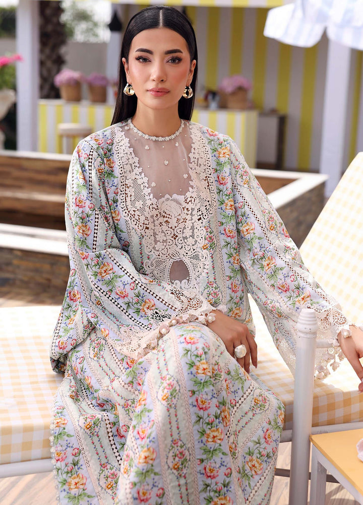 M Prints by Maria B Unstitched Printed Lawn 3 Piece Suit MB26UME 10B - Eid Collection